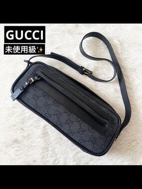 Gucci Black Monogram Crossbody Bag